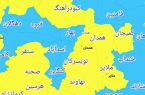 نهاوند در وضعیت زرد کرونایی قرار گرفت/ تهران و ۱۴ مرکز استان دیگر در وضعیت آبی کرونا