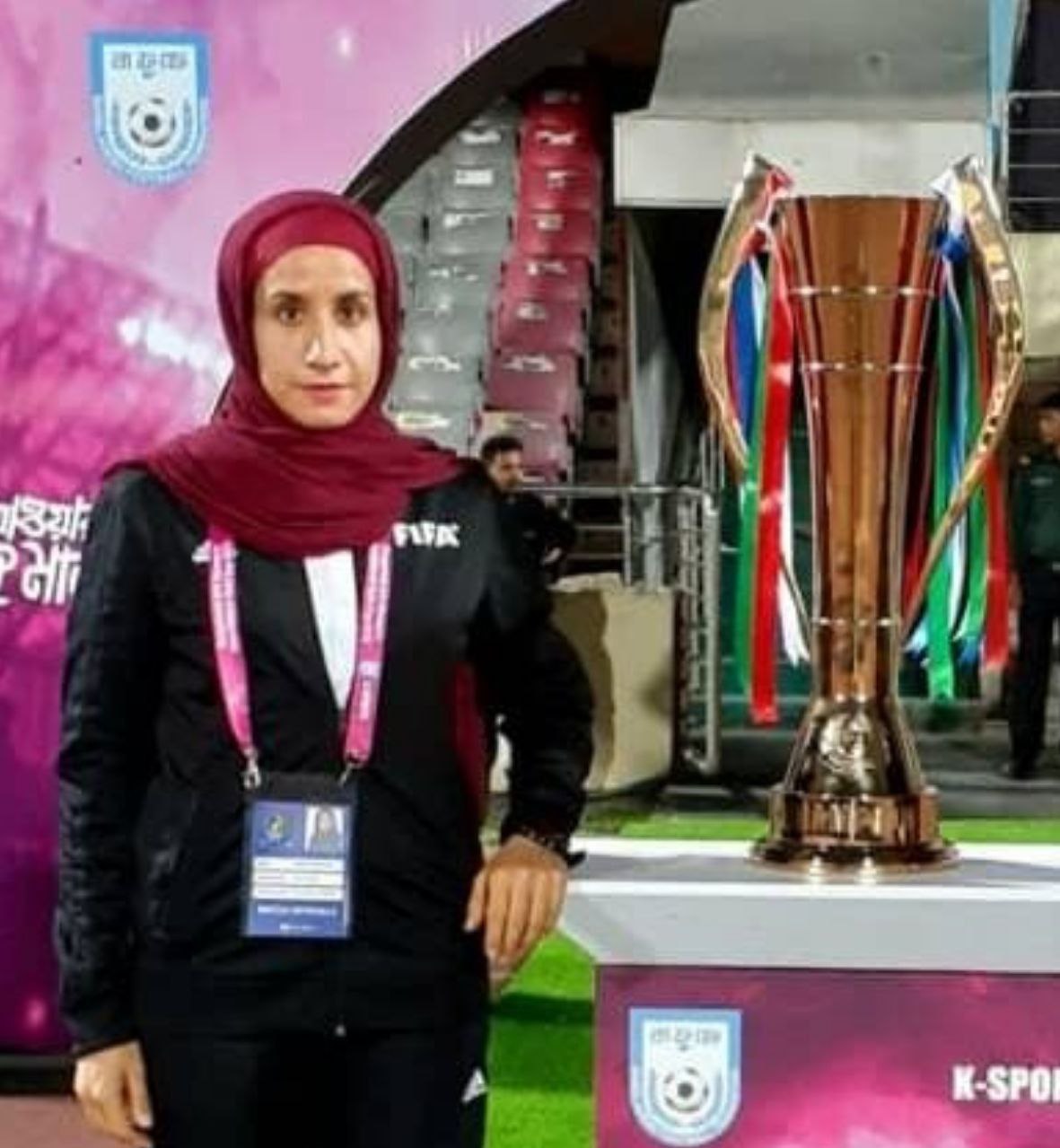 قضاوت دختر نهاوندی در مسابقات بین المللی کافا