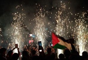 فیلم/ جشن پیروزی مقاومت فلسطین در نهاوند