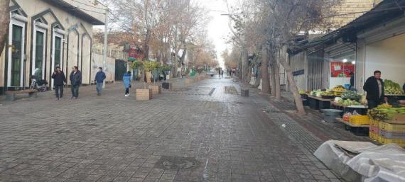 خیابان قیصریه نهاوند از سد معبر پاک‌سازی شد+ تصاویر