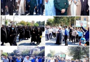 روایت تصویری راهپیمایی بشارت نصر در نهاوند